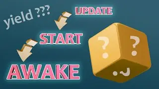 🤨 Какой порядок запуска Start, Awake, Update + рендер каждого кадра в игре? | Unity