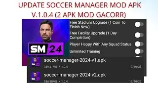 2 MOD APK SOCCER MANAGER 2024 V1.0.4 ONLY 1 HP