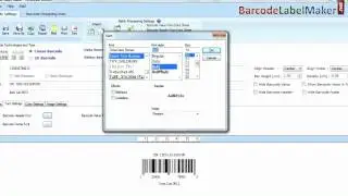 Design barcode label with UPCA barcode font in few simple steps