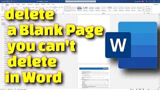 How to Delete a Blank Page You Can’t Remove in Microsoft Word | Quick & Easy Solution