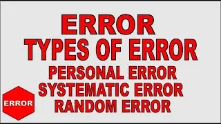 Error and Types of Error | PhysicsX/XI | Kinds o Error with Examples in Hindi/Urdu.