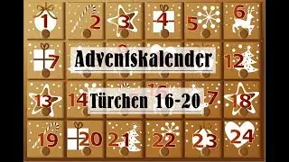 Adventskalender | Türchen 16-20 | Bastelkalender