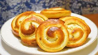 Булочки-Завитушки ✧ С творогом и изюмом
