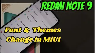 [Hindi] How to change Font Style in Redmi Note 9 or any Redmi devices