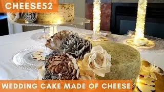 I made a WEDDING CAKE out of CHEESE!