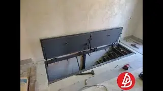 Люк на подвал автоматический. "Броневик" Днепр.