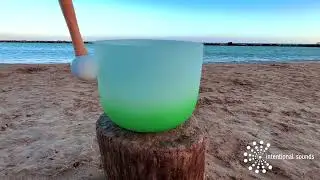 Unlock Your Heart Chakra  with Powerful Crystal Bowl by the Sea 🌊 🪷 | Higher Self Connection