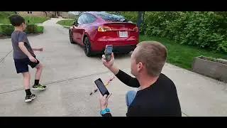 Behind the scenes with CC!  FIlming Tesla Domino Fail