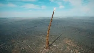 Launch of a new missile of the Russian missile DEFENSE system at the Sary-Shagan range