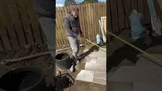 Circular #Porcelain #Patio #installation #Part3