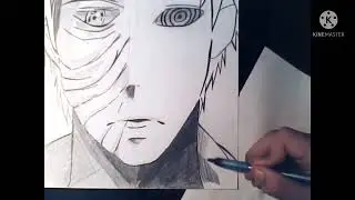 Drawing Obito Uchiha by Naruto part - 2