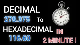 Decimal number to haxadecimal number conversion 👍.