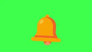 bell 🔔 animation copyright free Green screen background
