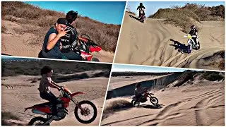 Fuimos a las dunas a calar las cross y a ver si jalan en la arena