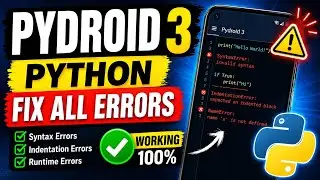 PYDROID 3 PYTHON FIX ALL PROBLEM FULL TUTIORIAL GUide FIX ALL PROBLEM ONE SCRIPT