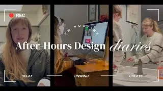 🌙 ☁️ AFTER-WORK UNWIND AS A GRAPHIC DESIGNER | ⭐️ My Cozy Evening Routine