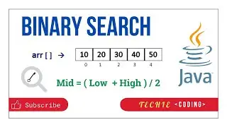 Binary Search in Java | Algorithm and Implementation | Search Key Element #binarysearch