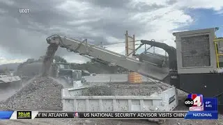UDOT recycles concrete for Bangerter Highway construction