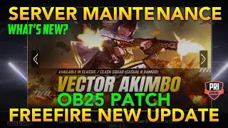 FREEFIRE OB25 UPDATE | SERVER MAINTENANCE | NEW WEAPON VECTOR | BARMUDA NEW MAP | FF NIGHT MODE |