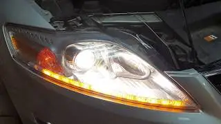 Ford Mondeo 4 установка биксеноновых линз и ДХО