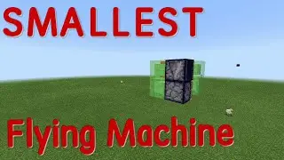 SMALLEST SLIME BLOCK FLYING MACHINE|MCPE|