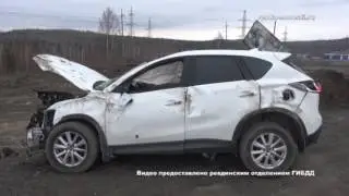 Под Ревдой разбились две Мазды с пьяными водителями