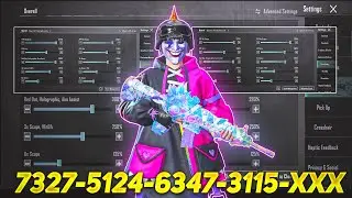 New Update 3.3⚡Best Sensitivity code + Control Settings Pubg Mobile/Bgmi Sensitivity 2024