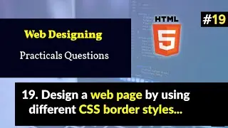 Design a web page by using different CSS border styles...