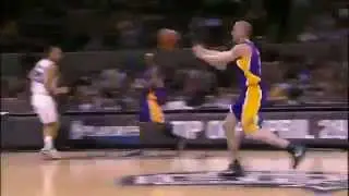 Gasol Slam Dunks Over Tim Duncan