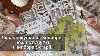 Скраппокупки из Колибри, ножи от AgiArt и чипборд Scrapiki . Скрапбукинг