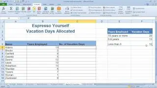Excel Functions:  Using the Nested IF Function