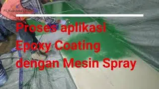 cara epoxy lantai dengan mesin spray || DUNIA KONSTRUKSI CHANNEL