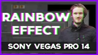 How to Edit Just Like PewDiePie in Vegas Pro 14 : Rainbow Effect #3