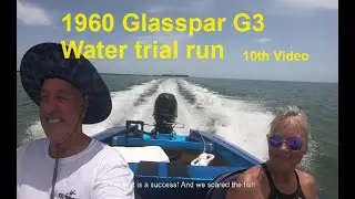 1960 Glasspar G3 H2O test and we get pelted with fish OUCH!