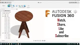Wooden Chair in Autodesk Fusion 360