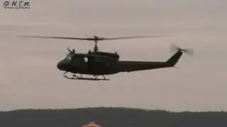 ETHB Bückeburg Heeresflieger , Display Huey Bell Uh 1D, Low Pass Airbus A 400M Military