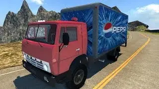 BeamNG.Drive Mod : KAMAZ booth BETA (КАМАЗ Crash test)