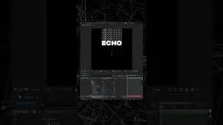 Текстовая анимация, эхо эффект в After Effects
