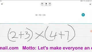 An application which solves maths