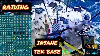 Ark Mobile Raiding Full Tek Chinese Base Insane Tek Loot. 🔥
