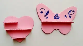 Making 2 Miniature Wall Shelves from Cardboard / Easy DIY Idea
