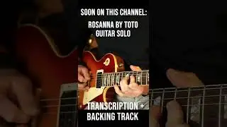 How To Play - Rosanna by Toto - Steve Lukather's Guitar Solo #shortsvideo #shorts #guitarcover