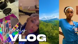 VLOG | WE’RE BACKKKKK, GATLINSBURG TRIP, 5 12 HOUR NURSE SHIFTS, BECOMING A NURSE FOR AESTHETICS