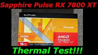AMD Rx 7800 XT GPU Temperature Tests with Cinebench 2024!