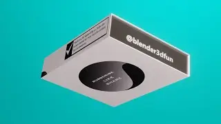 Luxury packaging box model in blender 2.9