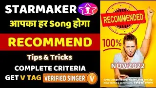 Starmaker song recommendation tricks | Starmaker recommend songs