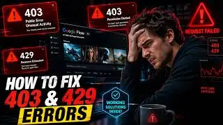 How to Fix 403 & 429 Errors in Google Flow | Public Error Unusual Activity, Resource Exhausted