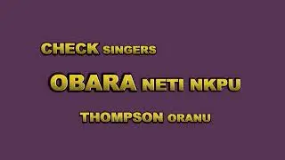 THOMPSON ORANU _ OBARA NETINKPU (OFFICIAL AUDIO)
