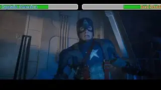 Captain America vs Red Skull with Healthbars / Final Fight