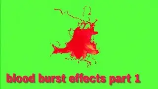 blood effects green screen